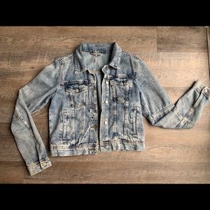 Free people distressed jean jacket
